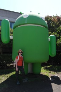 Android Figur beim Googleplex