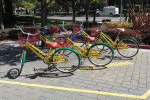Fahrräder beim Googleplex