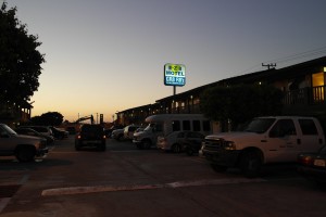 Das Motel für die erste Nacht